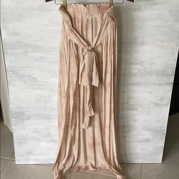 Revolve Blue Life Grace Wrap Skirt with Slits - Picture 6 of 8